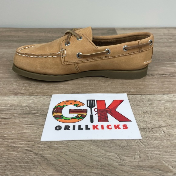 Sperry Top-Sider Boy's A/O Sahara Leather Uniform  Boat Shoes YB27284 NEW - Picture 3 of 5